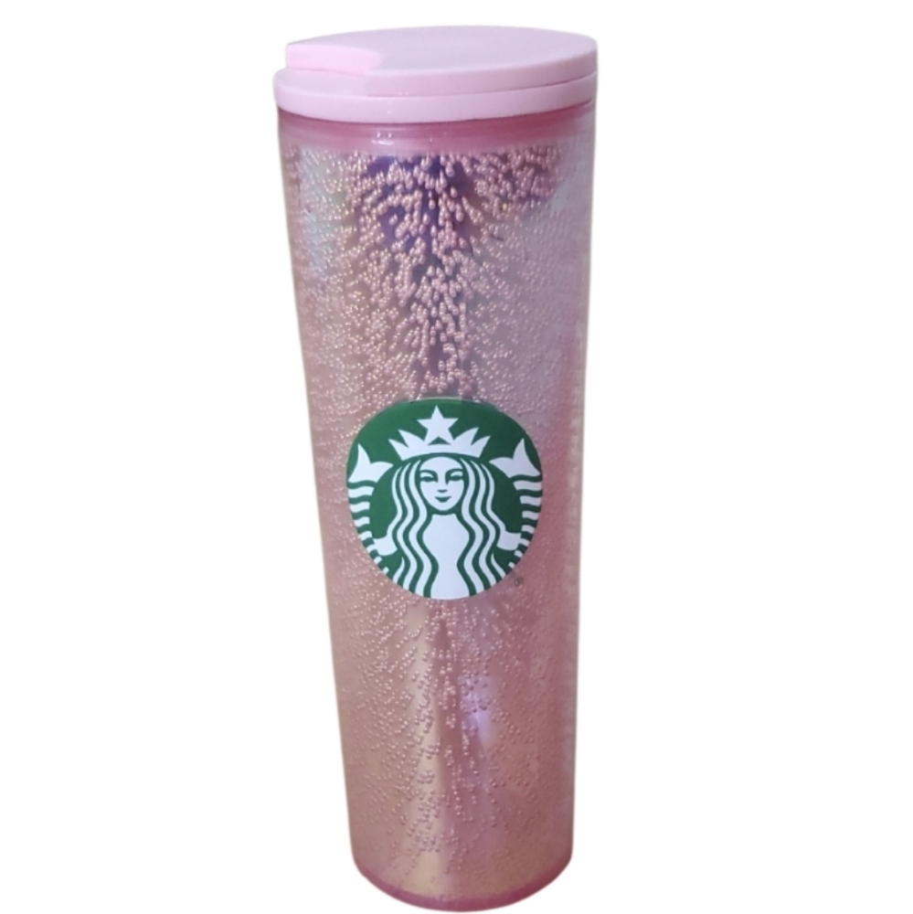 Starbucks 2020 Holiday 16oz Pink Bubble‎ Tumbler